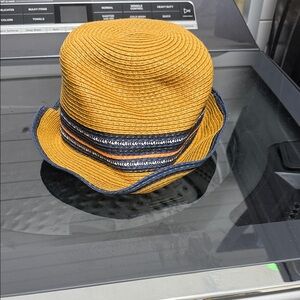 Men's tan and Navy Hat